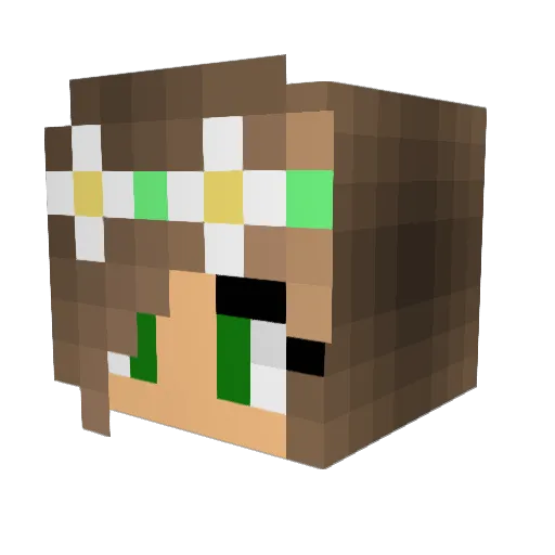 holly2608 Minecraft avatar head, 3D render