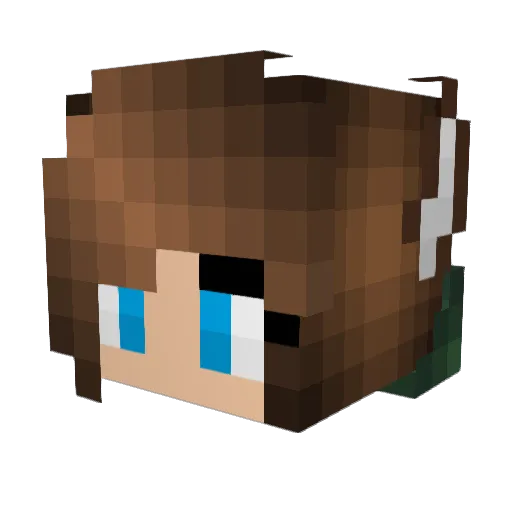 holly_mai Minecraft avatar head, 3D render