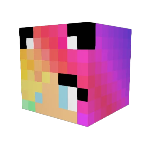 holly_shh Minecraft avatar head, 3D render
