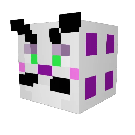 holly_y Minecraft avatar head, 3D render