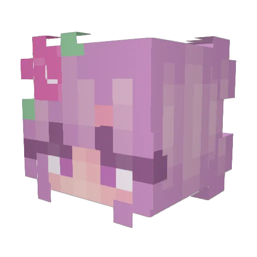 hollyg28 Minecraft avatar head, 3D render