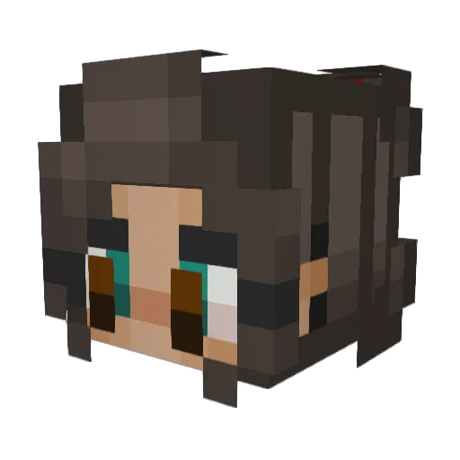 hollyhutton Minecraft avatar head, 3D render