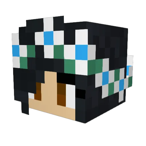 hollyk94 Minecraft avatar head, 3D render