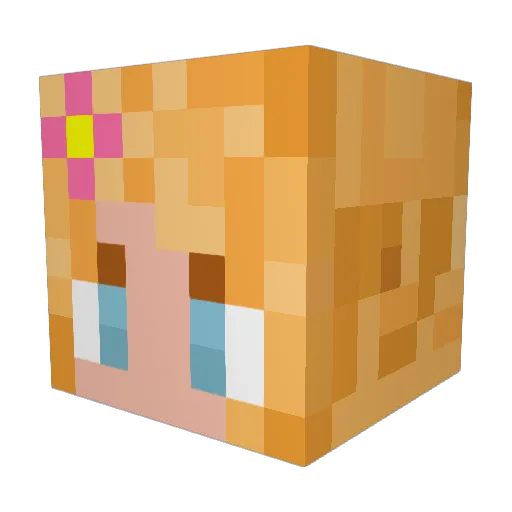 hollyleaf10 Minecraft avatar head, 3D render