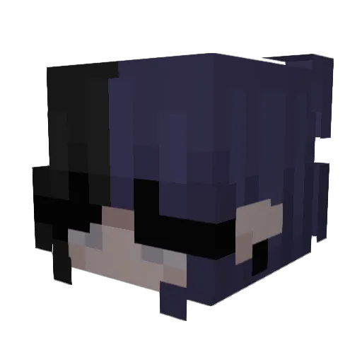 hollysavv Minecraft avatar head, 3D render