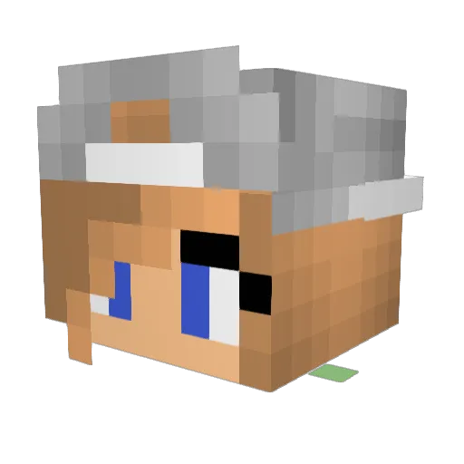 hollyswift Minecraft avatar head, 3D render