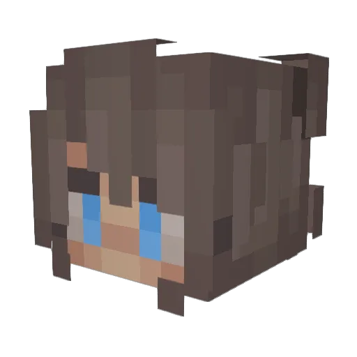 hollyxrose Minecraft avatar head, 3D render