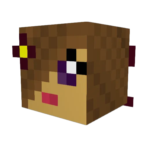 hollyy22 Minecraft avatar head, 3D render