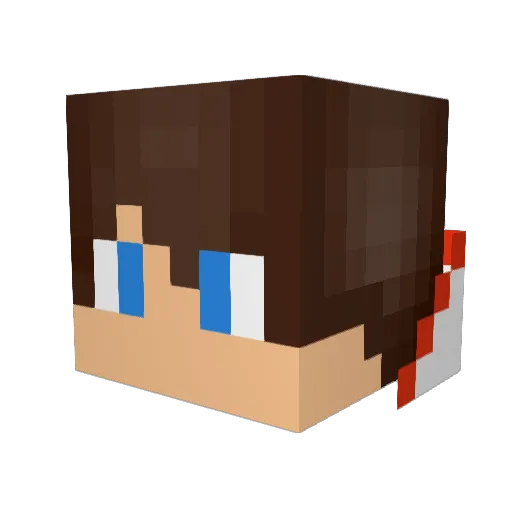 holosus Minecraft avatar head, 3D render