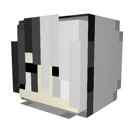 holtbf Minecraft avatar head, 3D render