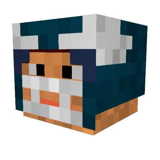 holtzie Minecraft avatar head, 3D render