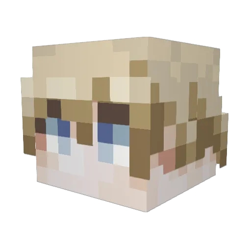 holy_ch1cken Minecraft avatar head, 3D render
