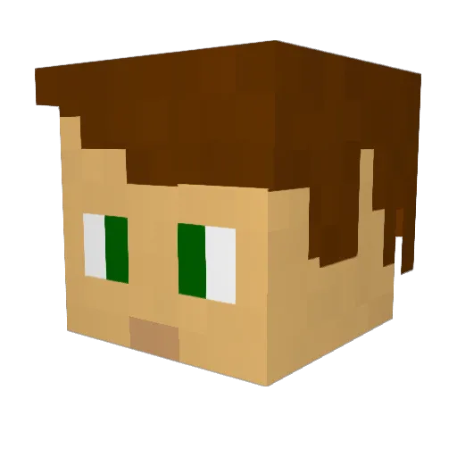 holy_frickkk Minecraft avatar head, 3D render