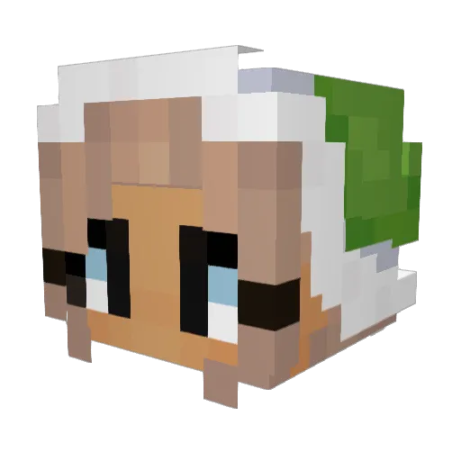 holy_frikc Minecraft avatar head, 3D render