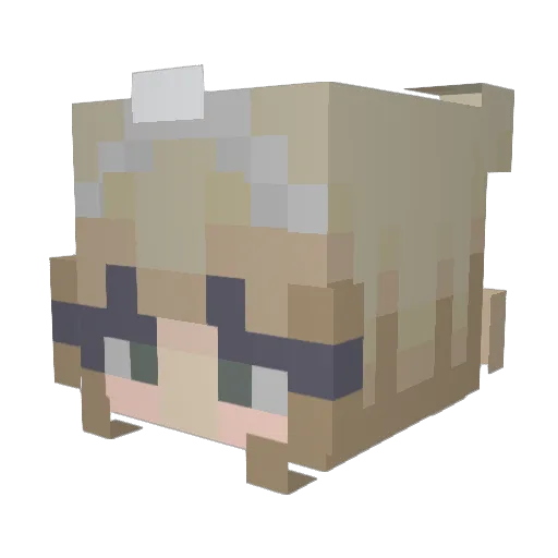 holycrepe Minecraft avatar head, 3D render