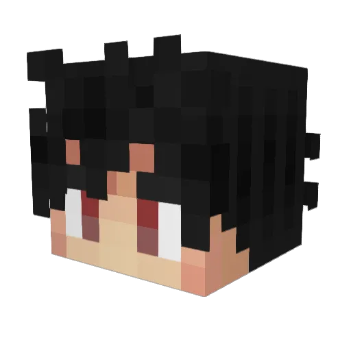 holydimension Minecraft avatar head, 3D render