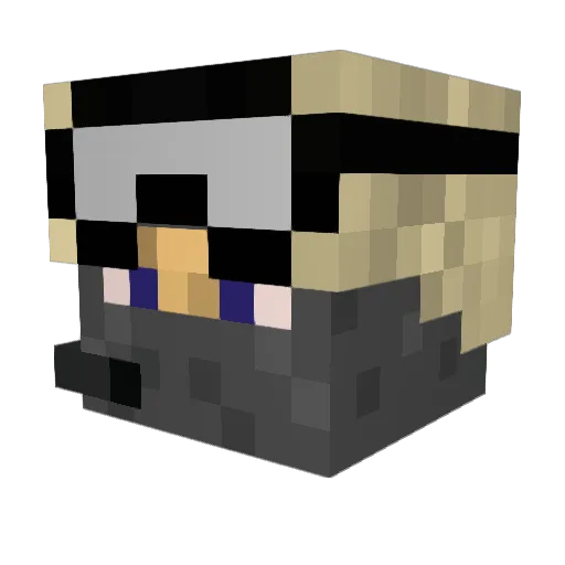 holydiver12 Minecraft avatar head, 3D render