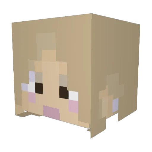 holyethelcain Minecraft avatar head, 3D render