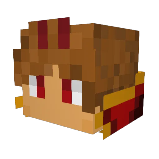 holylighttt Minecraft avatar head, 3D render