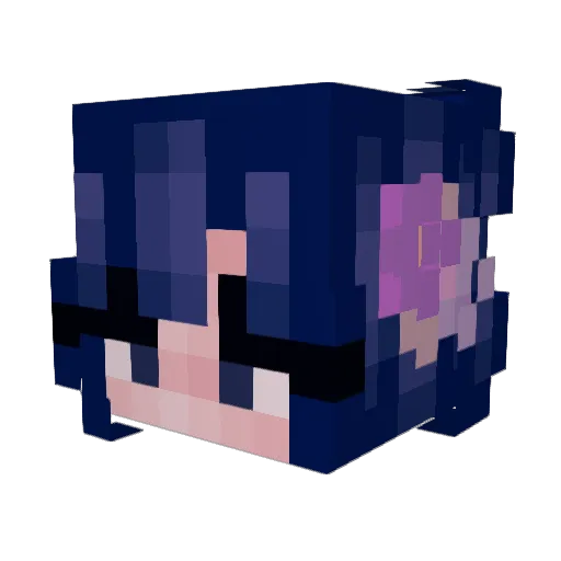 holymilque Minecraft avatar head, 3D render