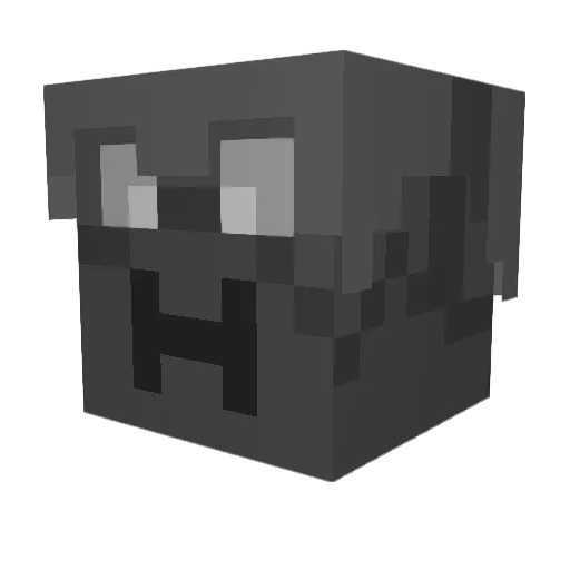 home9634 Minecraft avatar head, 3D render