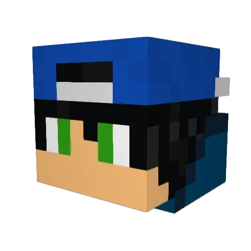 homestuck_john Minecraft avatar head, 3D render