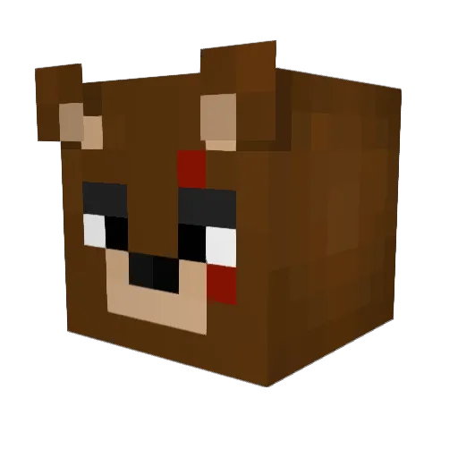 homeworkwins Minecraft avatar head, 3D render