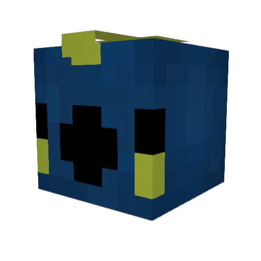 homimankiller Minecraft avatar head, 3D render