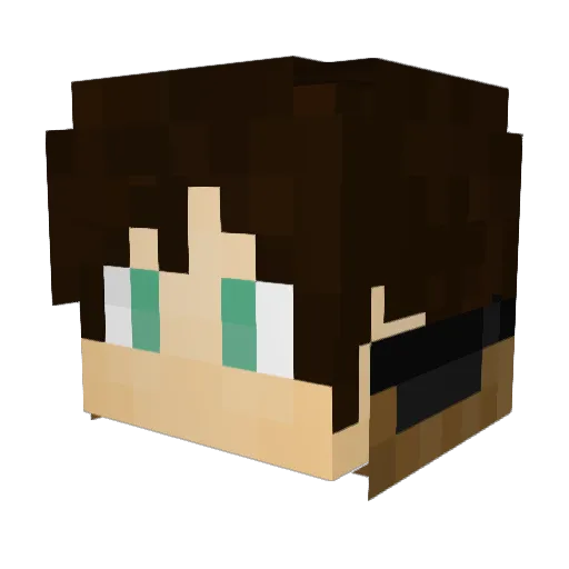 homlepikk Minecraft avatar head, 3D render