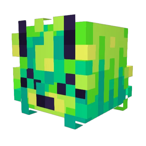 homoseual Minecraft avatar head, 3D render