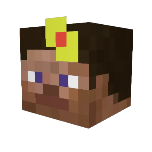 homosexualz Minecraft avatar head, 3D render