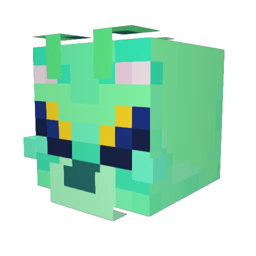 homostasis Minecraft avatar head, 3D render