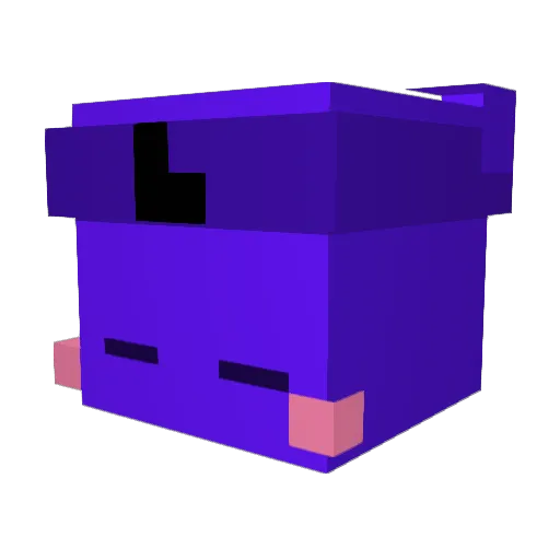honali Minecraft avatar head, 3D render