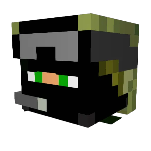honckas Minecraft avatar head, 3D render