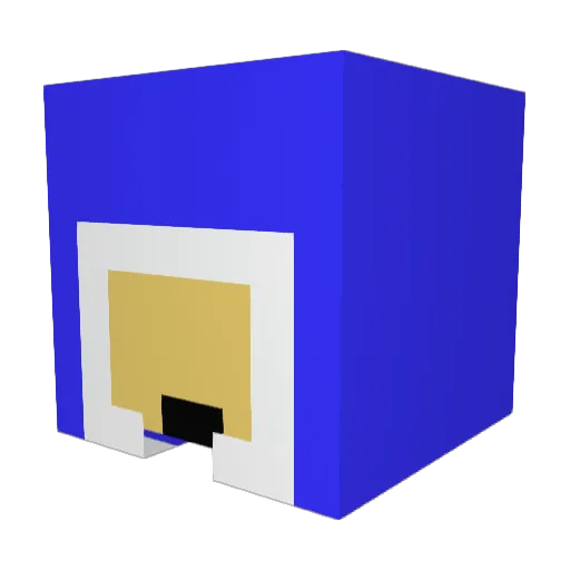 honekyuri Minecraft avatar head, 3D render