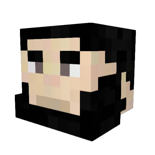 honestade Minecraft avatar head, 3D render