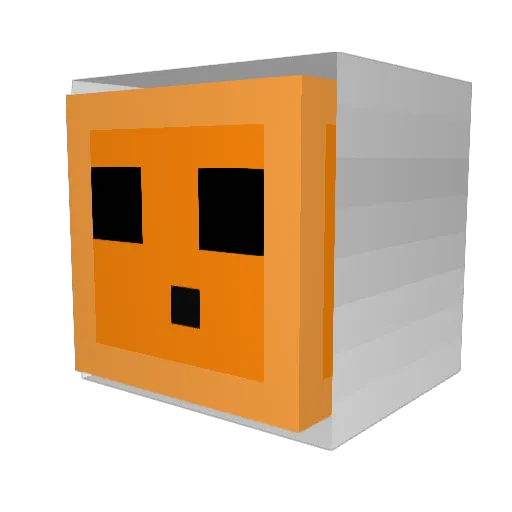 honestimneo Minecraft avatar head, 3D render