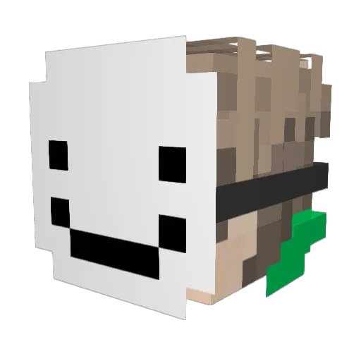 honestlyBatta_ Minecraft avatar head, 3D render