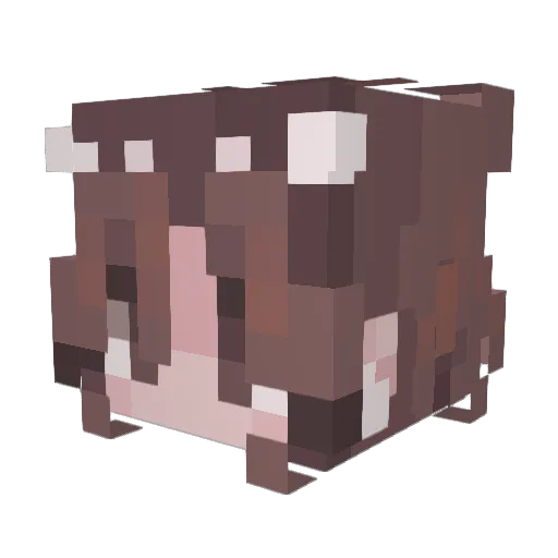 honey_lemon_05 Minecraft avatar head, 3D render