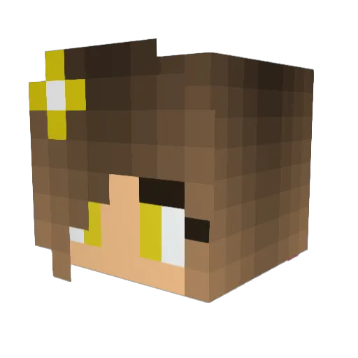 honey_queen Minecraft avatar head, 3D render