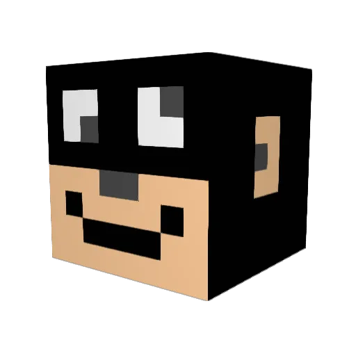 honeybaked61 Minecraft avatar head, 3D render