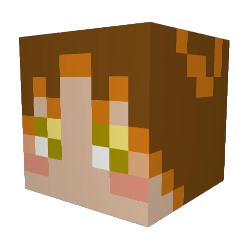 honeybee5996 Minecraft avatar head, 3D render
