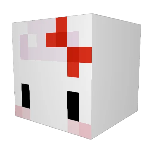 honeybuddahchip Minecraft avatar head, 3D render