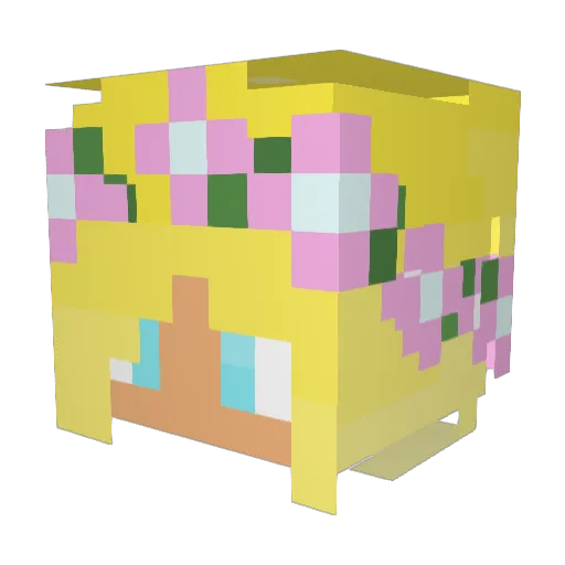 honeybuns25 Minecraft avatar head, 3D render