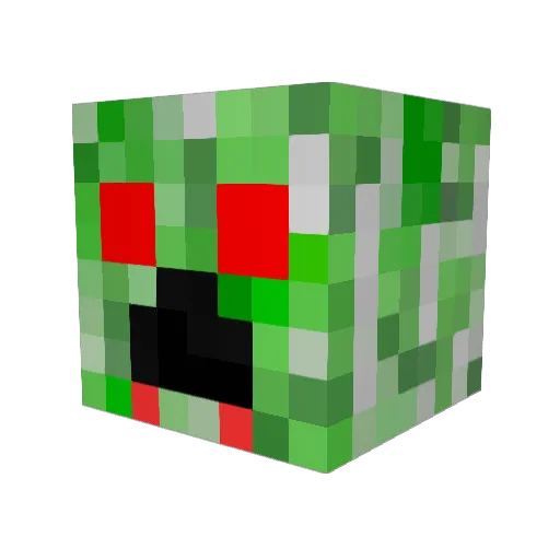 honeydewq Minecraft avatar head, 3D render