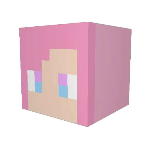 honeydoo4 Minecraft avatar head, 3D render
