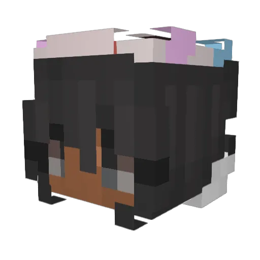honeykb Minecraft avatar head, 3D render