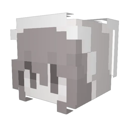 honeymo0n Minecraft avatar head, 3D render