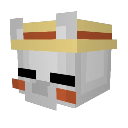 honeypuddles Minecraft avatar head, 3D render