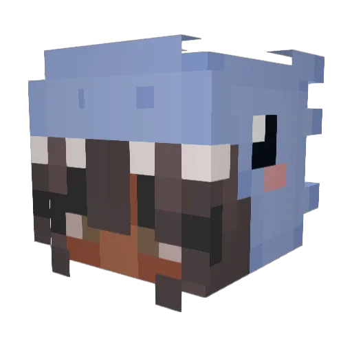 honeystar Minecraft avatar head, 3D render